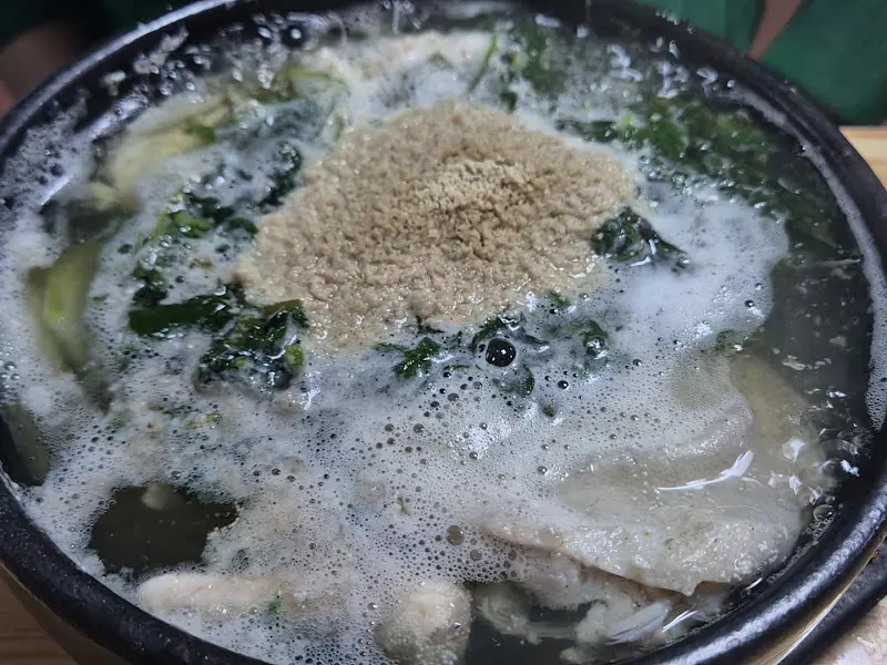 도다리쑥국의 자태