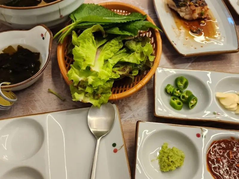 신선한 쌈 채소