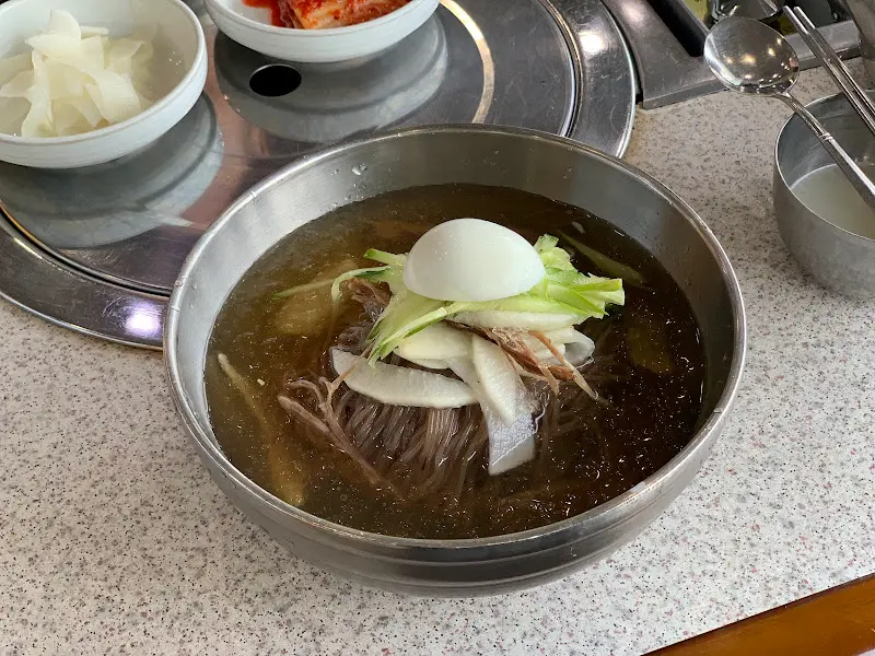 평양냉면 근접샷
