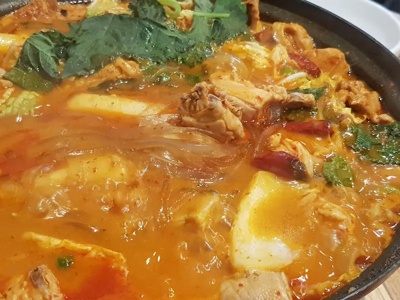 곱도리탕 확대샷