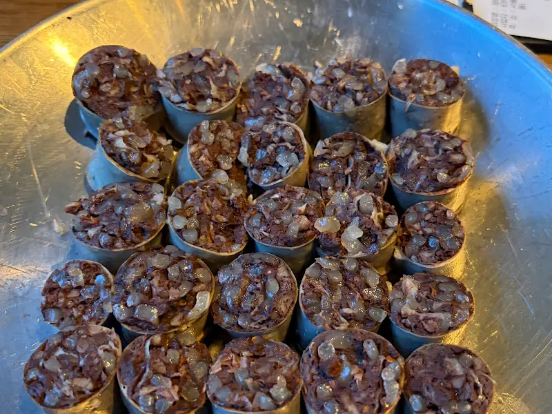 윤기가 흐르는 순대