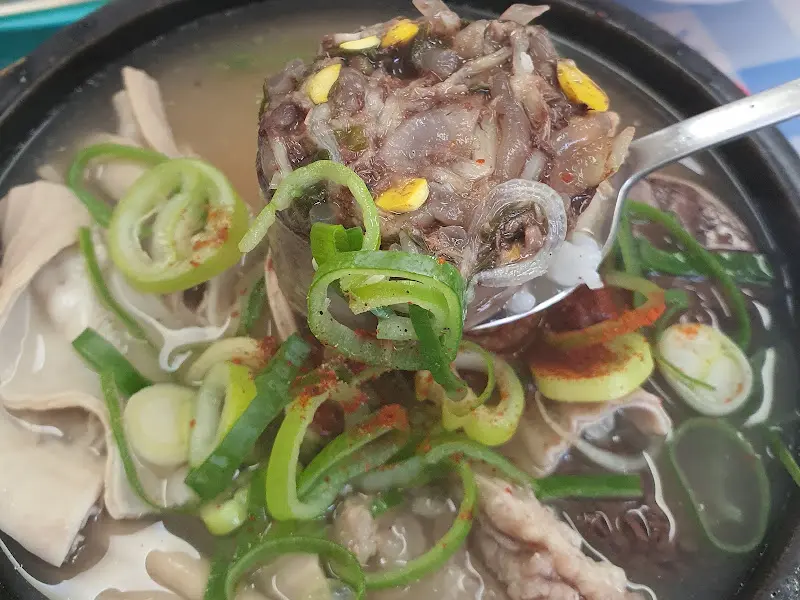 한일순대국밥 피순대 클로즈업