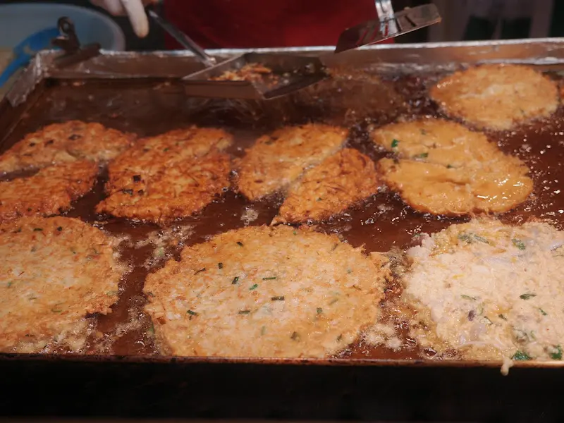 빈대떡 굽는 모습