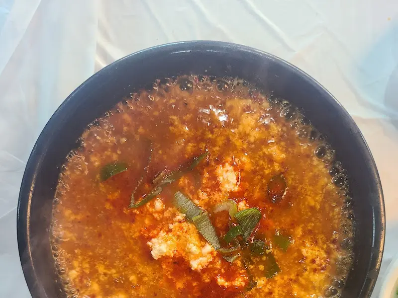 순두부찌개 근접 샷