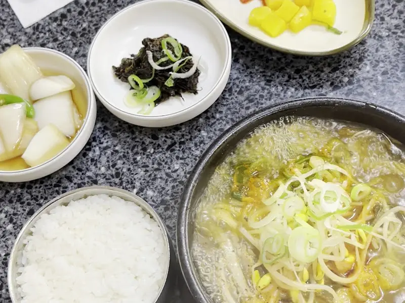 인삼누룽지해장국 근접샷