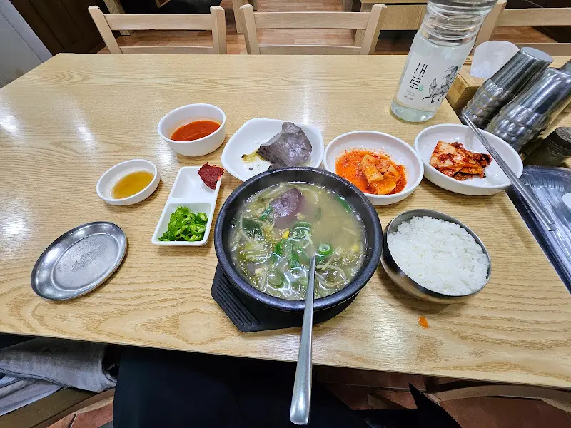 선지해장국 한상차림