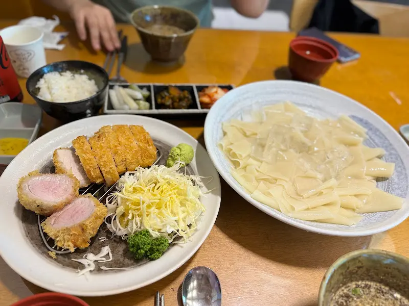 규카츠와 냉우동