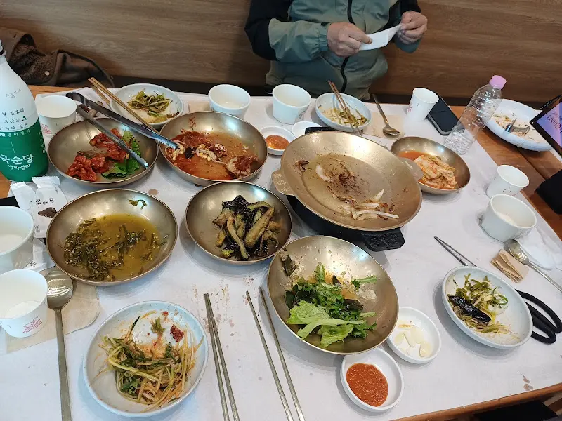 식사 후 테이블