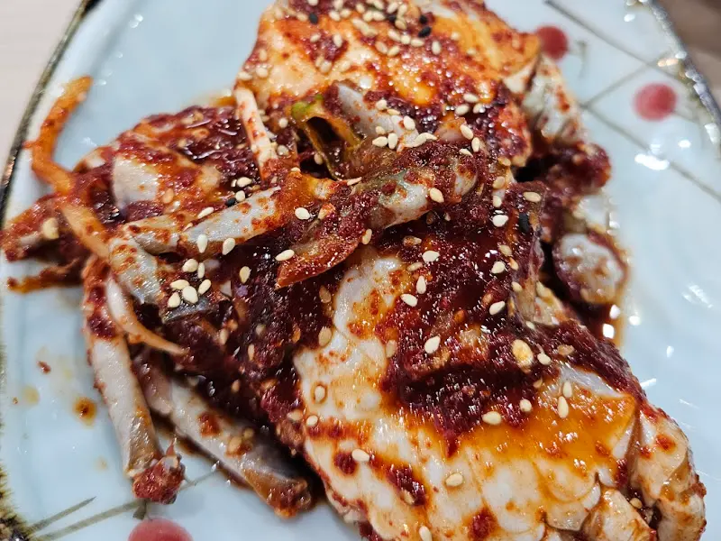 양념게장의 클로즈업 샷