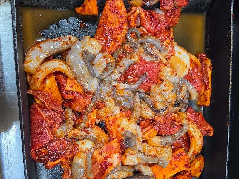 철판낙지불고기