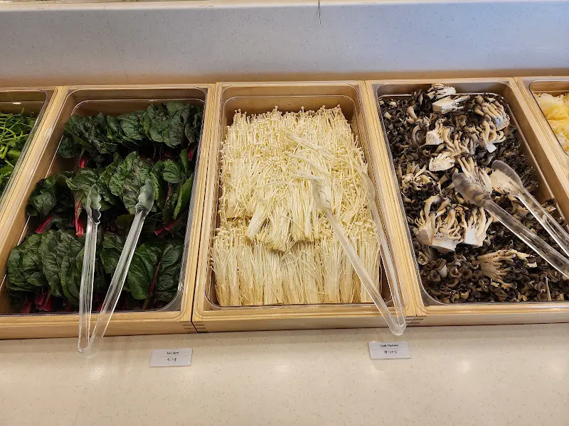 신선한 채소 코너