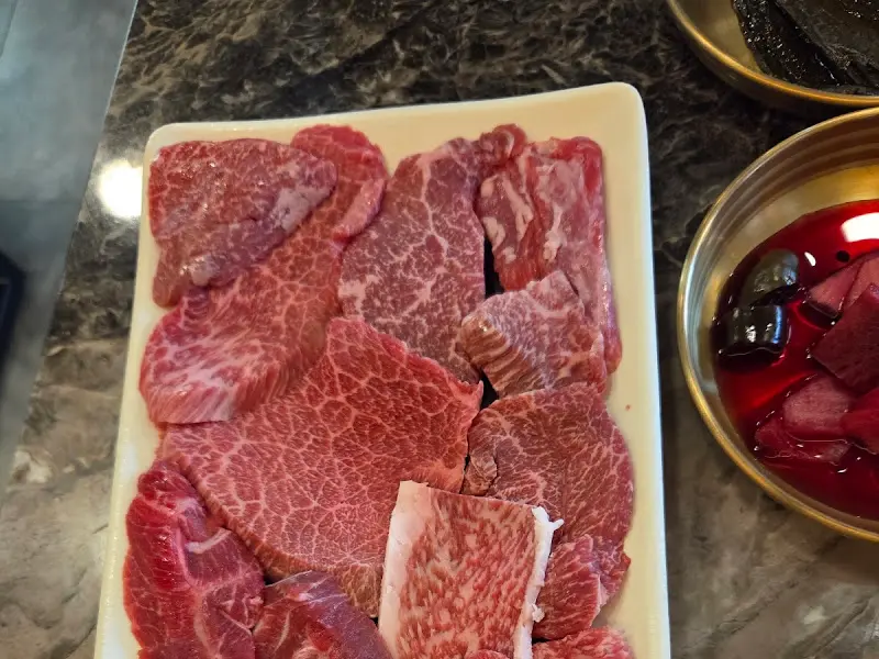 환상적인 마블링의 한우
