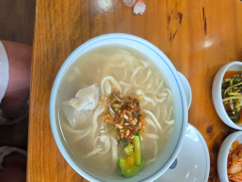 칼국수 근접샷