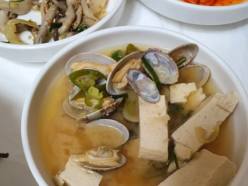 시원한 바지락 된장찌개