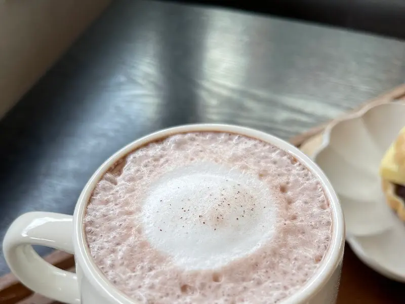 팥라떼 디테일 샷