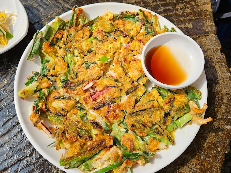 해물이 듬뿍 들어간 파전