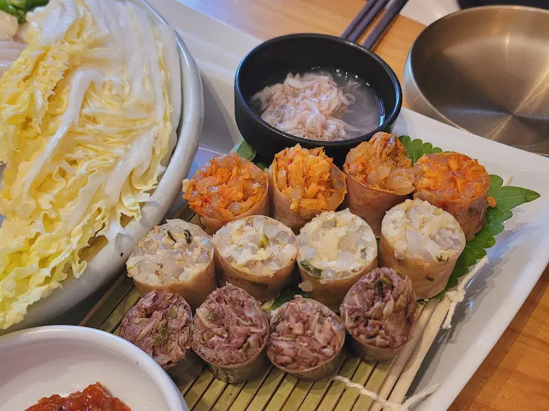 김치순대, 백순대, 토종순대 3종 세트의 아름다운 자태