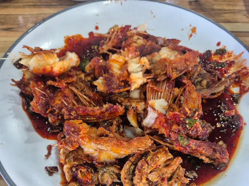 다 먹은 우럭튀김