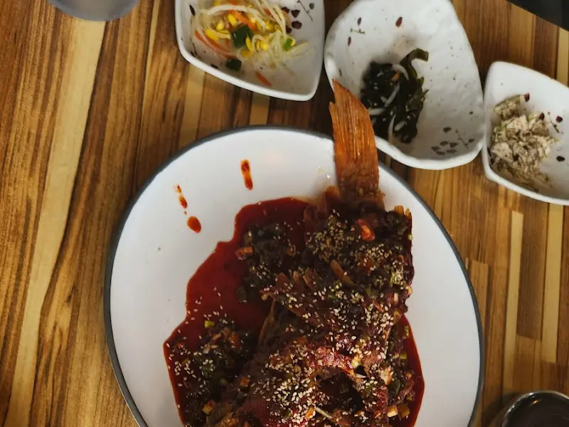 우럭튀김과 밑반찬