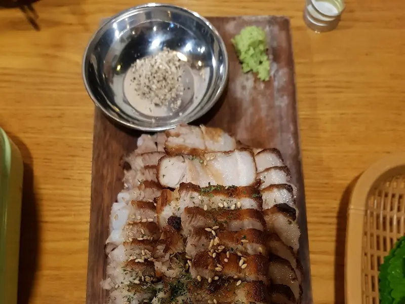 바베큐 수육 디테일 샷