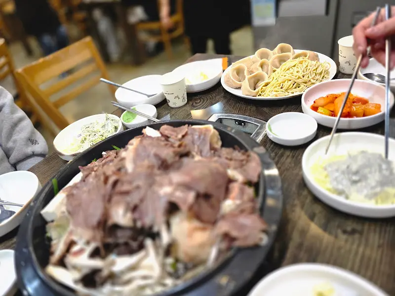 만두전골 전체 모습