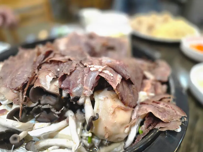 만두전골 클로즈업