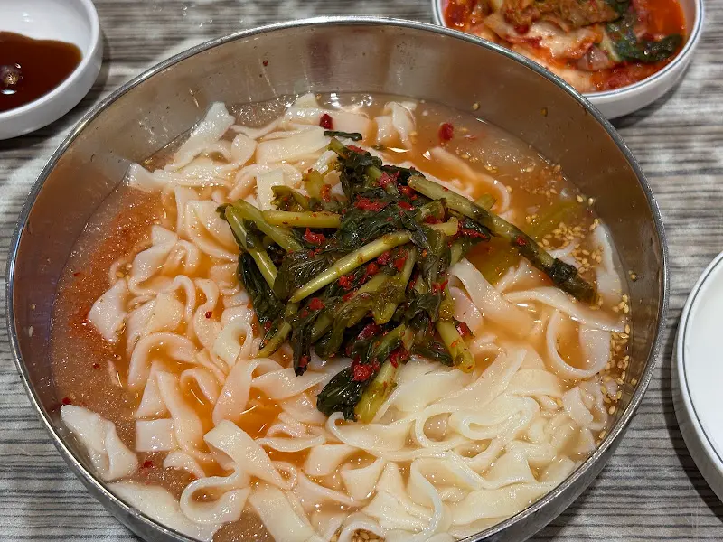 열무냉칼국수