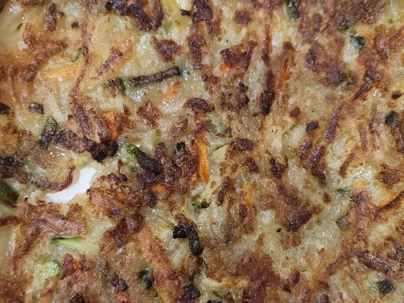 감자전 클로즈업 사진