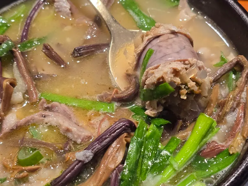 고사리 순대국의 비주얼