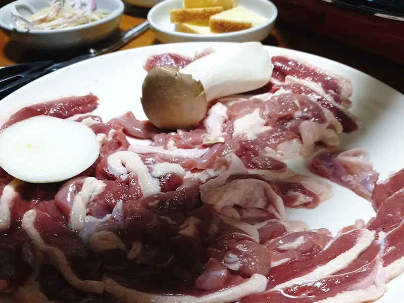 신선한 오리고기