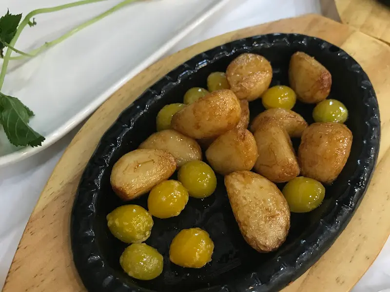 구운 마늘과 은행