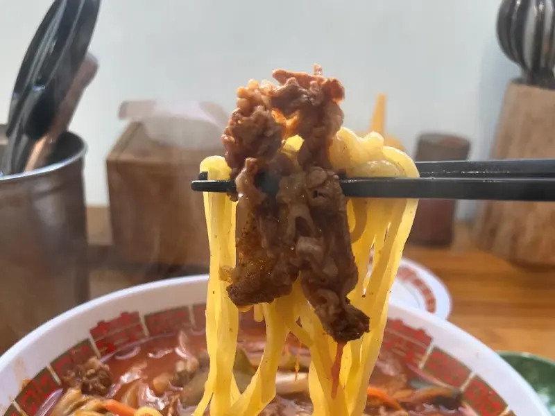 차돌박이짬뽕 면발