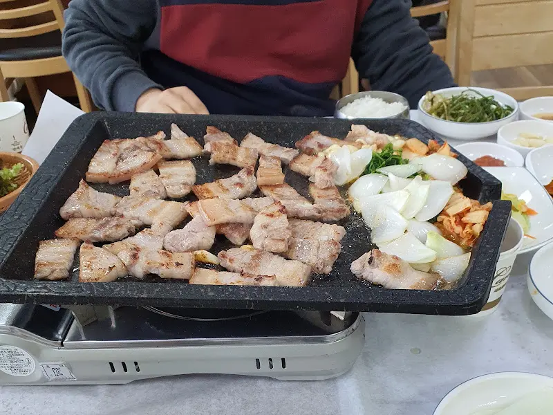 불판 위 갈비