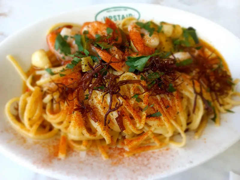 새우 오일 파스타