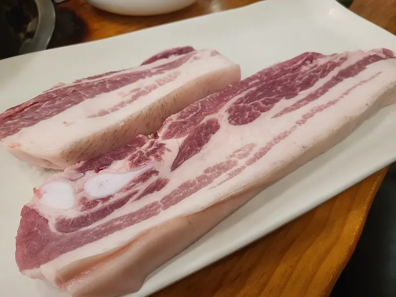 해남진성옥의 삼겹살