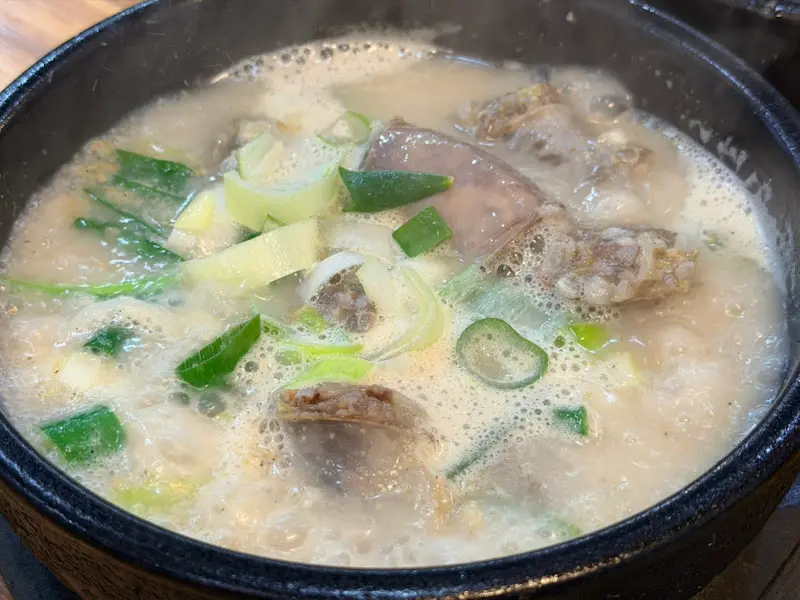 순대국밥 근접샷