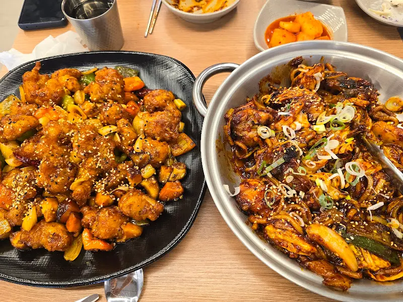 아구직화불고기와 튀김