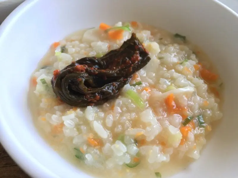 하모 샤브샤브를 먹고 난 후 끓여주는 죽