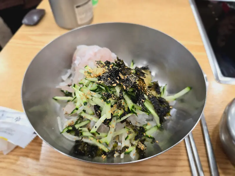 새포항물회 물회 디테일