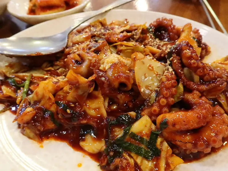 직화 낙지 볶음