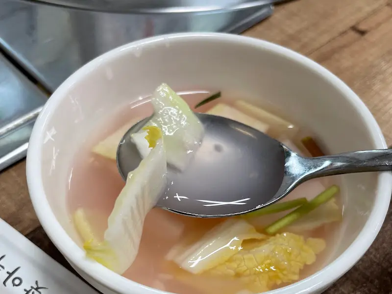 다시오리상차림 물김치