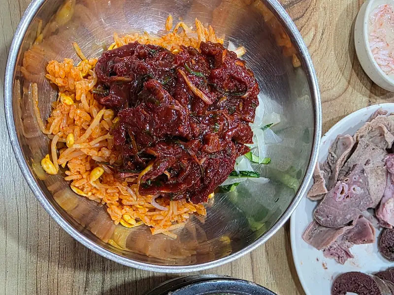 모듬순대 비주얼