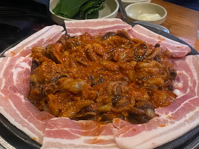 쭈꾸미 삼겹살 쌈