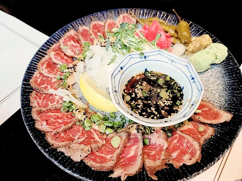 소고기 타다끼 근접샷