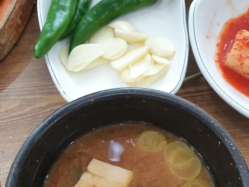 애호박이 듬뿍 들어간 된장찌개