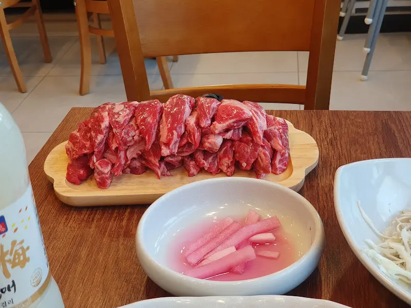 소갈비살 근접샷