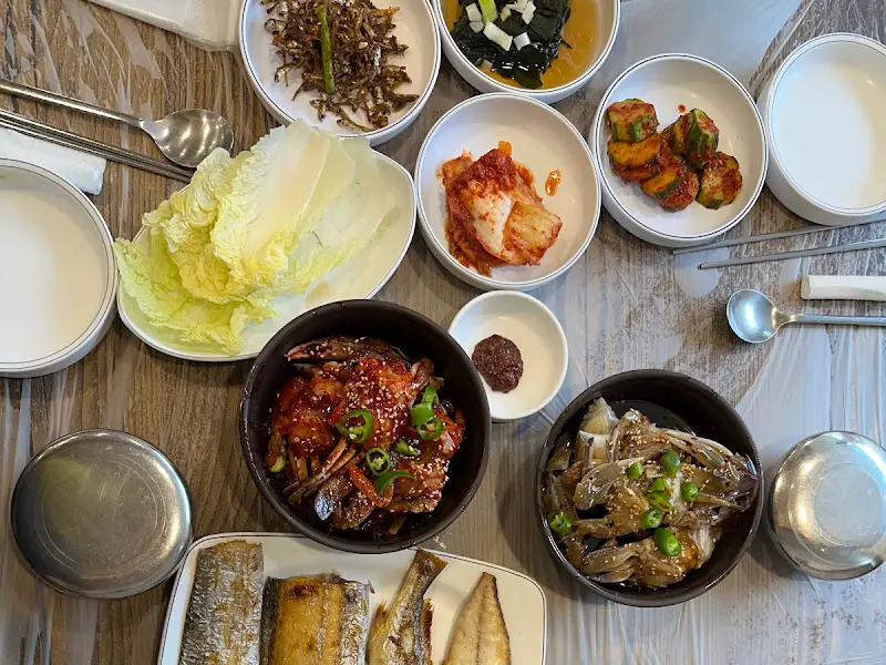 게장 백반 한상차림