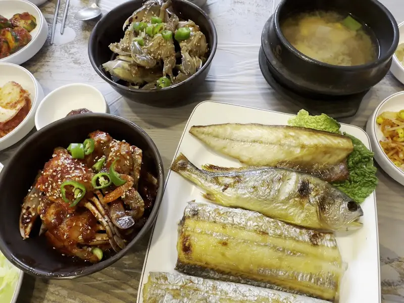 게장과 생선구이