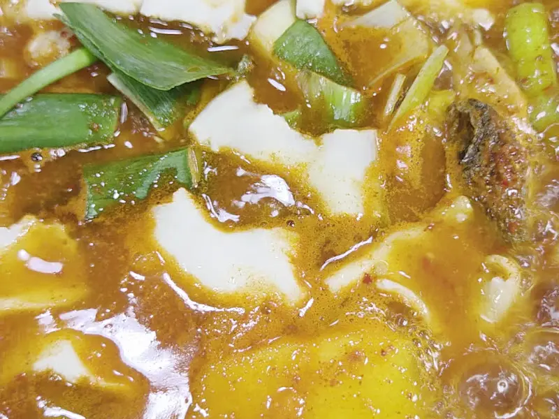 매운탕의 얼큰함이 느껴지는 비주얼