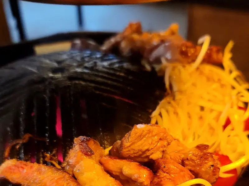 잘 구워진 양고기